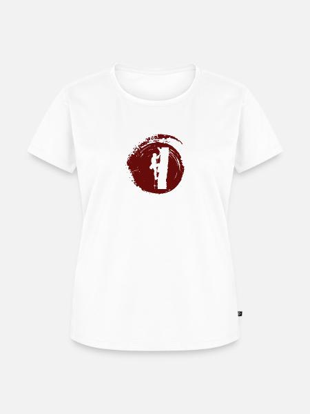 Kletterer Ausrüstung Baumklettern - Frauen Premium Bio T-Shirt - Weiß