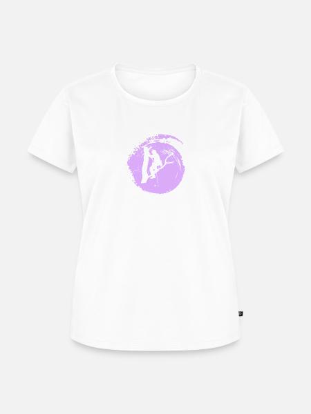 Ausruestung Kletterer Aufstieg - Frauen Premium Bio T-Shirt - Weiß