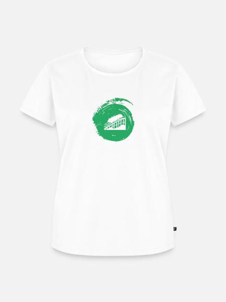 Achterbahn Maßkrug Lukas - Frauen Premium Bio T-Shirt - Weiß