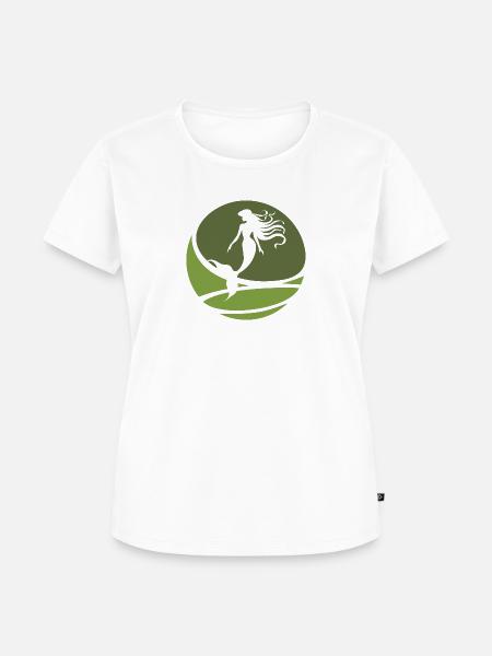 Fabelwesen Flosse Marina - Frauen Premium Bio T-Shirt - Weiß