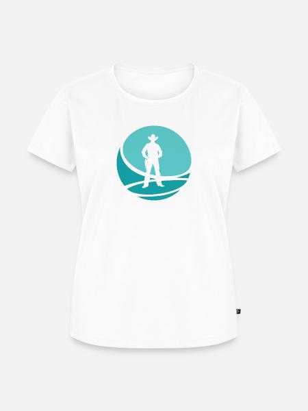Cowboy Western - Frauen Premium Bio T-Shirt - Weiß
