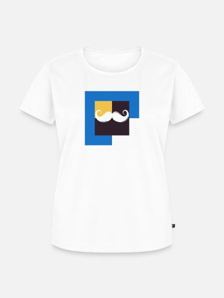 Bart Schnurrbart - Frauen Premium Bio T-Shirt - Weiß