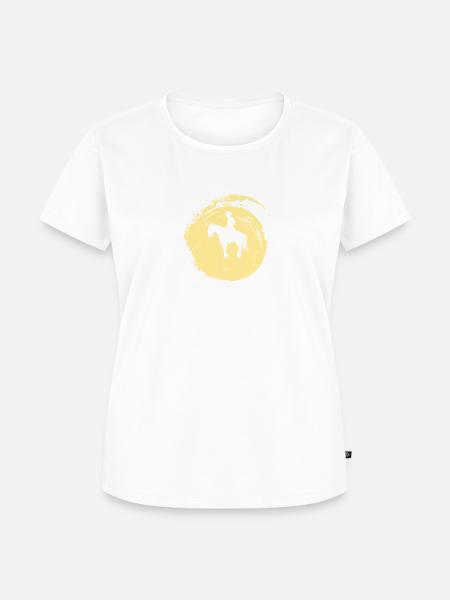 Cowboy Sattel - Frauen Premium Bio T-Shirt - Weiß