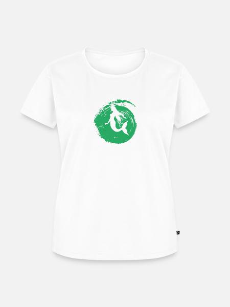 Flosse Fabelwesen - Frauen Premium Bio T-Shirt - Weiß