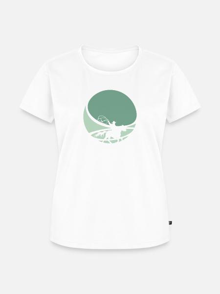 Cowboy Reiter - Frauen Premium Bio T-Shirt - Weiß