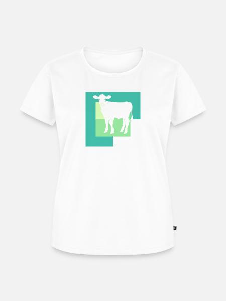 Vegan Fleisch Gesund - Frauen Premium Bio T-Shirt - Weiß
