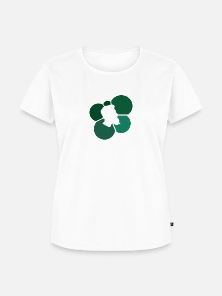 Schnurrbart Gesichtsbehaarung Gentleman - Frauen Premium Bio T-Shirt - Weiß