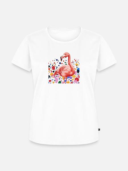 Flamingo Flamingos - Frauen Premium Bio T-Shirt - Weiß