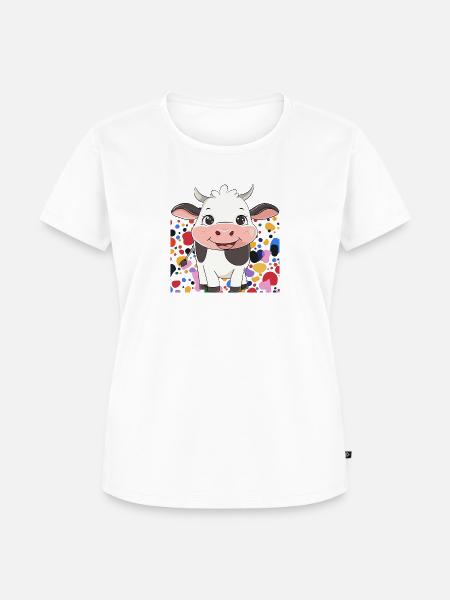 Kuh Nutztier - Frauen Premium Bio T-Shirt - Weiß