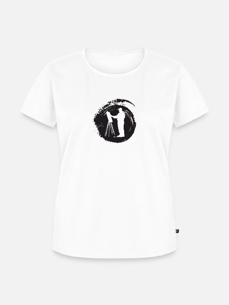 Pinsel Maler Malen - Frauen Premium Bio T-Shirt - Weiß