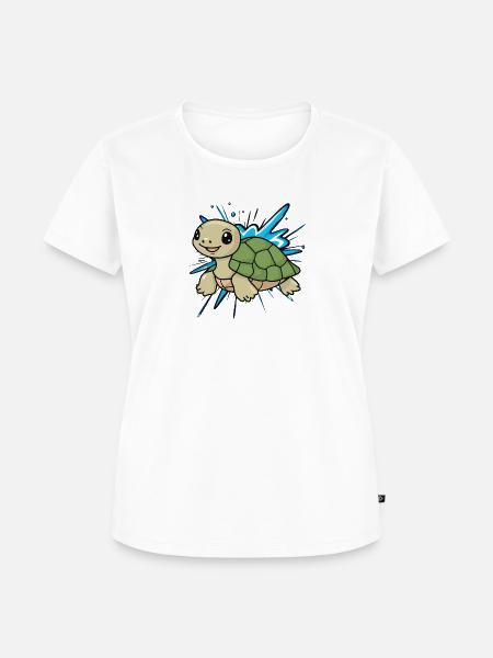 Turtle Schildkröten Tortuga - Frauen Premium Bio T-Shirt - Weiß