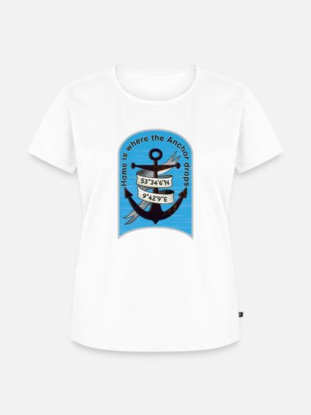 Anchor drops - Frauen Premium Bio T-Shirt - Weiß