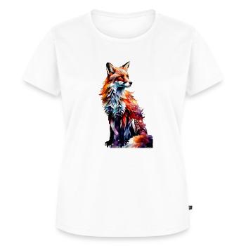 Ein Fuchs muss tun was ein Fuchs tun muss - Frauen Premium Bio T-Shirt - Weiß - Vorne - AI Model Female 172 dark (172cm)