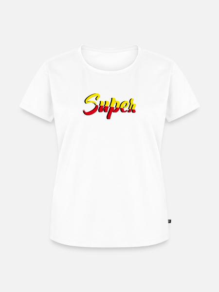 Super - Frauen Premium Bio T-Shirt - Weiß