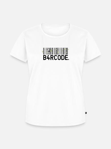 B4RCODE. Bamboo black - Frauen Premium Bio T-Shirt - Weiß