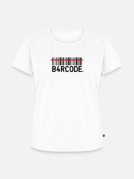 B4RCODE. Scan black - Frauen Premium Bio T-Shirt - Weiß