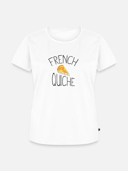 Englische Quiche - Frauen Premium Bio T-Shirt - Weiß