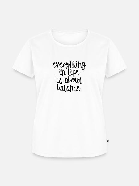 Balance - Frauen Premium Bio T-Shirt - Weiß