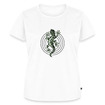 Salamander - Frauen Premium Bio T-Shirt - Weiß - Vorne - AI Model Female 172 dark (172cm)