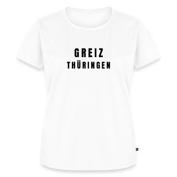 Greiz, Thuringe - T-shirt Premium bio Femme - blanc - Devant - AI Model Female 172 dark (172cm)