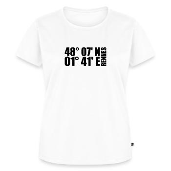 Rennes coordinates - Women's Premium Organic T-shirt - white - Front - AI Model Female 172 dark (172cm)