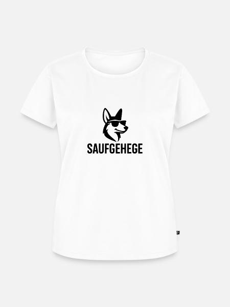 Saufgehege - Das Original - Frauen Premium Bio T-Shirt - Weiß