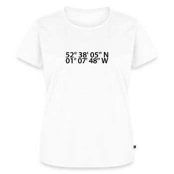 Leicester coordinates - Women's Premium Organic T-shirt - white - Front - AI Model Female 172 dark (172cm)