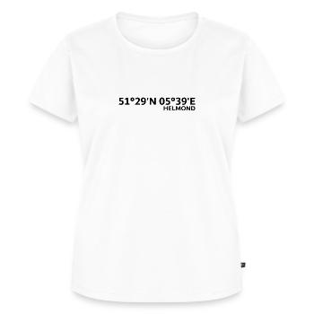 Coordonnées Helmond - T-shirt Premium bio Femme - blanc - Devant - AI Model Female 172 dark (172cm)