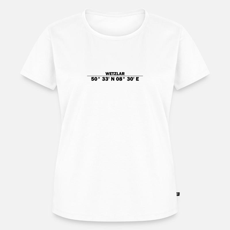 Wetzlar coordinates - Women's Premium Organic T-shirt - white