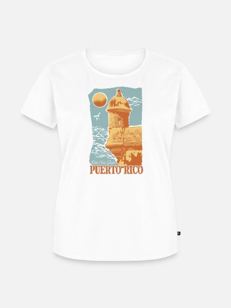 Old San Juan - Frauen Premium Bio T-Shirt - Weiß