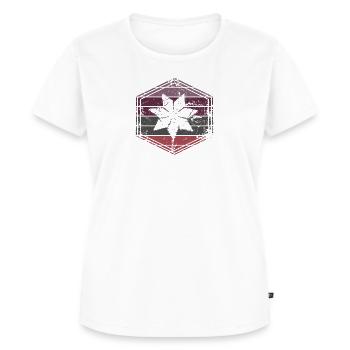 Siebenstern Fichtelgebirge Blume - Frauen Premium Bio T-Shirt - Weiß - Vorne - AI Model Female 172 dark (172cm)