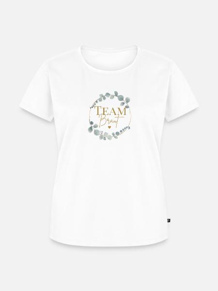 Team Braut 2024 JGA Junggesellinnenabschied - Frauen Premium Bio T-Shirt - Weiß