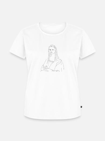 Mona Lisa - Frauen Premium Bio T-Shirt - Weiß