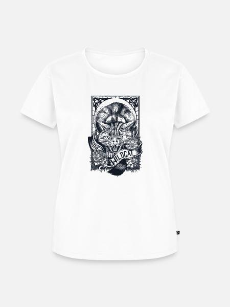 Wildcat einfarbig - Frauen Premium Bio T-Shirt - Weiß