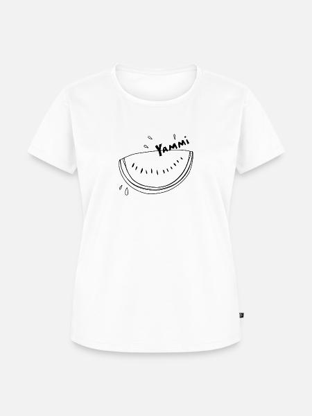 Melone - Frauen Premium Bio T-Shirt - Weiß