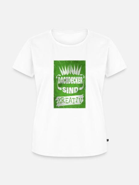 Dachdecker - Frauen Premium Bio T-Shirt - Weiß