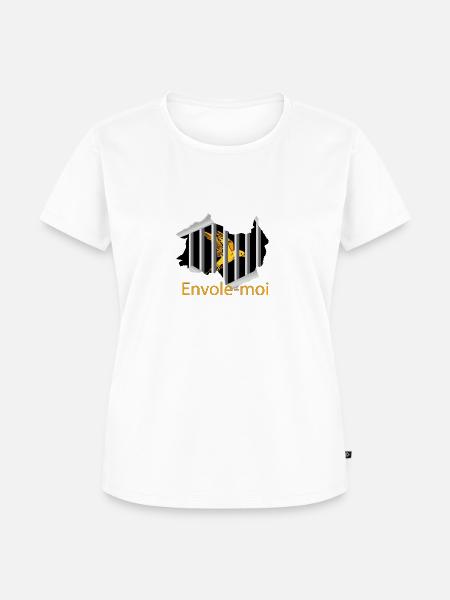 Vogel im Käfig - Frauen Premium Bio T-Shirt - Weiß