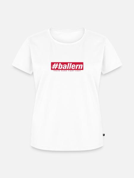 #b allern - Frauen Premium Bio T-Shirt - Weiß