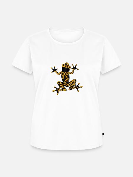 Frosch - Frauen Premium Bio T-Shirt - Weiß