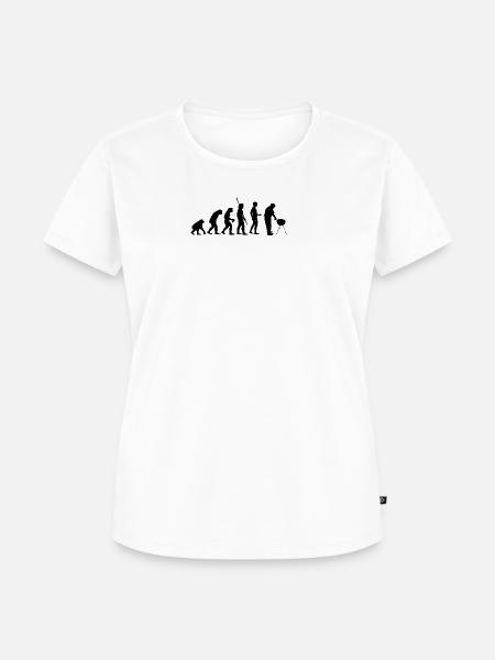 Evolution BBQ - Frauen Premium Bio T-Shirt - Weiß