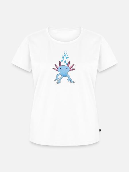 Cute Axolotl - Frauen Premium Bio T-Shirt - Weiß
