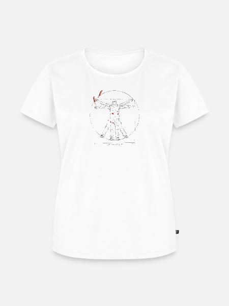 Vitruvian Jason - Frauen Premium Bio T-Shirt - Weiß