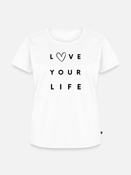 LoveYourLife - Frauen Premium Bio T-Shirt - Weiß