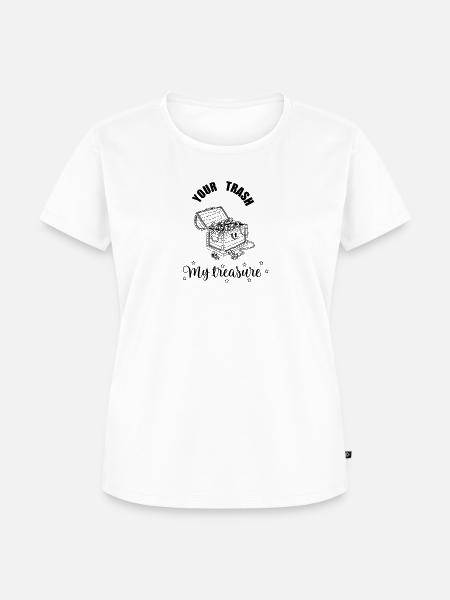 Dein Müll, mein Schatz - Frauen Premium Bio T-Shirt - Weiß