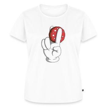 Salami souvent 2 doigts - T-shirt Premium bio Femme - blanc - Devant - AI Model Female 172 dark (172cm)