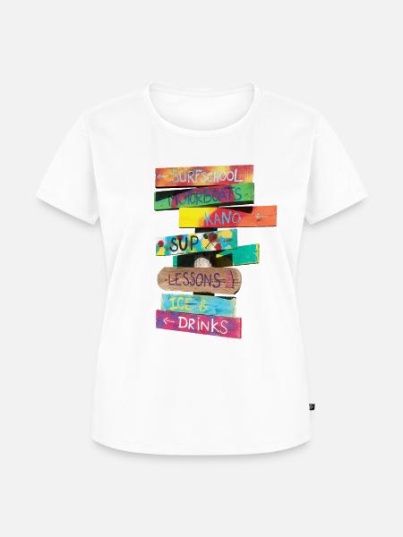 Summertime - Frauen Premium Bio T-Shirt - Weiß