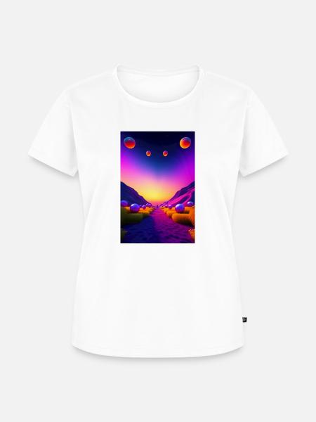 Cyperansicht Fantasy - Frauen Premium Bio T-Shirt - Weiß