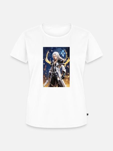 AI 3D Version 11 - Frauen Premium Bio T-Shirt - Weiß