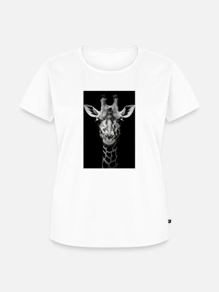 wild giraffe 2 - Frauen Premium Bio T-Shirt - Weiß