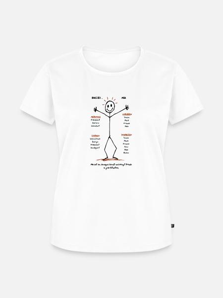 Mia ist pure Lebensfreude! - Frauen Premium Bio T-Shirt - Weiß